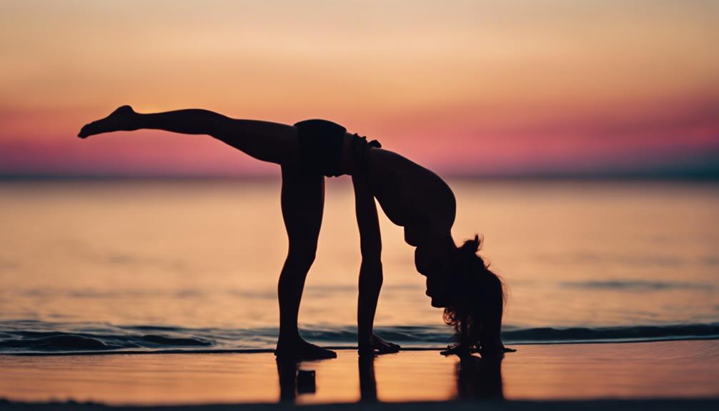 yoga pose on hands